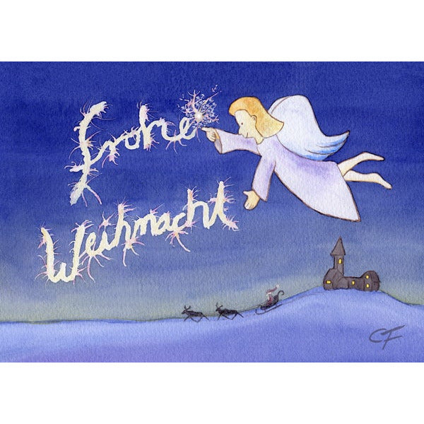 Angel Christmas card from Claudia Fechner